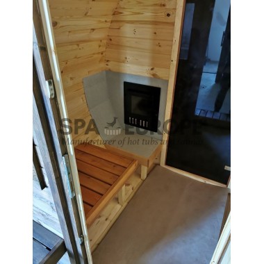 Sauna BS40 mit einer Terrasse