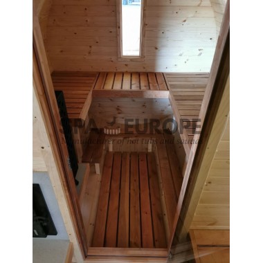 Sauna BS40 mit einer Terrasse