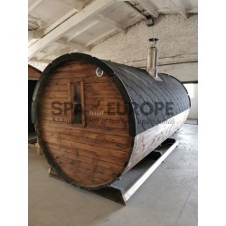 Sauna BS40 mit einer Terrasse
