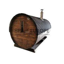 Sauna a botte con anticamera e terrazza BS40T, 5-7 posti