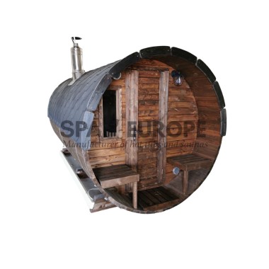 Sauna BS40 mit einer Terrasse
