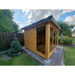 Gazebo da giardino in legno 3 x 3 m