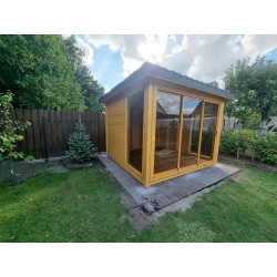 Gazebo da giardino in legno 3 x 3 m