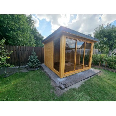 Gazebo da giardino in legno 3 x 3 m