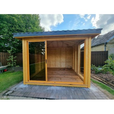 Gazebo da giardino in legno 3 x 3 m
