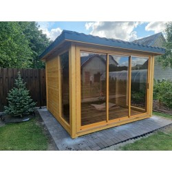 Gazebo da giardino in legno 3 x 3 m