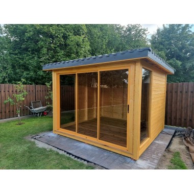 Gazebo da giardino in legno 3 x 3 m