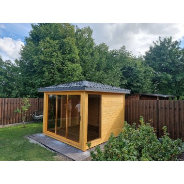Gazebo da giardino in legno 3 x 3 m