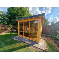Gazebo da giardino in legno 3 x 3 m