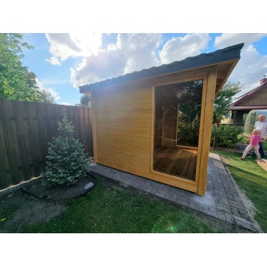 Gazebo da giardino in legno 3 x 3 m