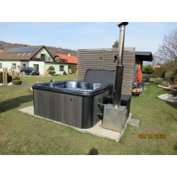 MONACO OUT - Hot tub with external stove