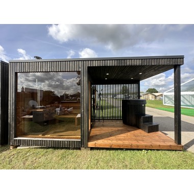 Sauna da esterno Donatello Midi con terrazza