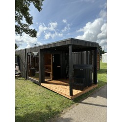 Sauna da esterno Donatello Midi con terrazza