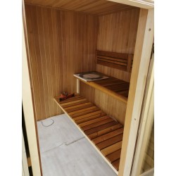 Sauna da esterno Donatello MAXI con zona relax