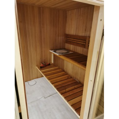 Sauna da esterno Donatello MAXI con zona relax