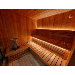 Sauna da esterno Donatello MAXI con zona relax