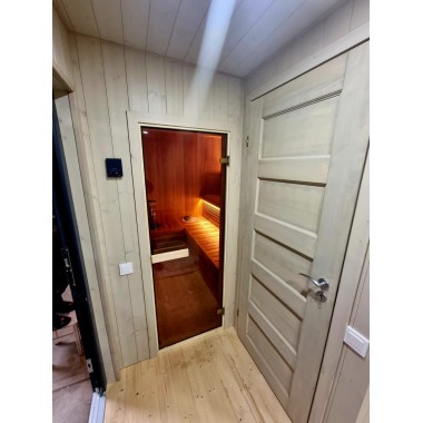 Sauna da esterno Donatello MAXI con zona relax