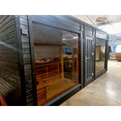 Sauna da esterno Donatello MAXI con zona relax