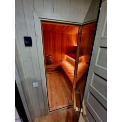 Sauna da esterno Donatello MAXI con zona relax