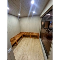 Sauna da esterno Donatello MAXI con zona relax