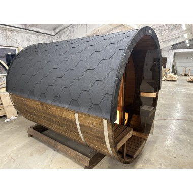 Sauna a botte con terrazza BS25T, 4-6 posti