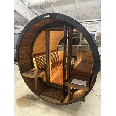 Sauna a botte con terrazza BS25T, 4-6 posti