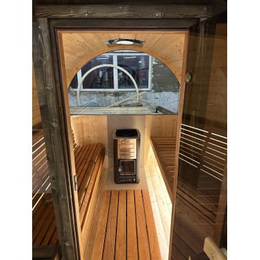 Sauna a botte con terrazza BS25T, 4-6 posti