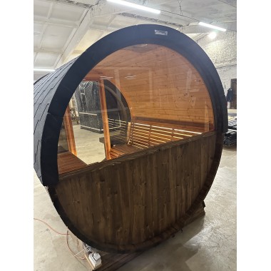 Sauna a botte con terrazza BS25T, 4-6 posti