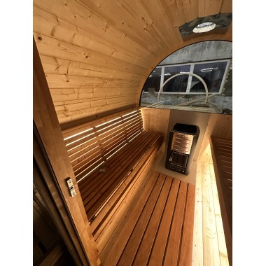 Sauna a botte con terrazza BS25T, 4-6 posti