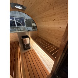 Sauna a botte con terrazza BS25T, 4-6 posti
