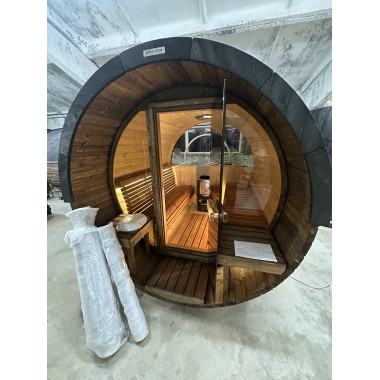 Sauna a botte con terrazza BS25T, 4-6 posti