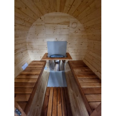 Sauna a botte da esterno BS16, 2-4 posti