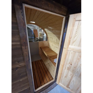 Sauna a botte da esterno BS22, 2-4 posti