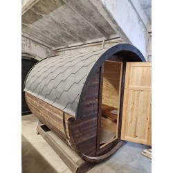 Sauna a botte da esterno BS22, 2-4 posti