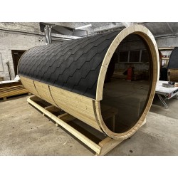 Sauna a botte con anticamera BS48, 4-6 posti