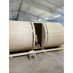 Sauna a botte con anticamera BS48, 4-6 posti
