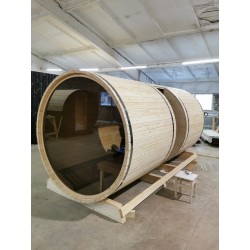 Sauna a botte con anticamera BS48, 4-6 posti