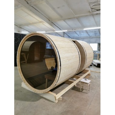 Sauna a botte con anticamera BS48, 4-6 posti