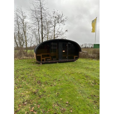 Sauna da esterno Hobi HB48 con anticamera, 4-6 posti