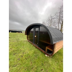 Sauna da esterno Hobi HB48 con anticamera, 4-6 posti