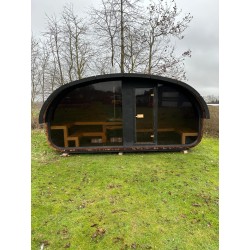 Sauna da esterno Hobi HB48 con anticamera, 4-6 posti