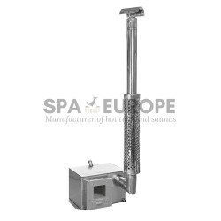 Gomito per stufa integrata, Ø 129 mm