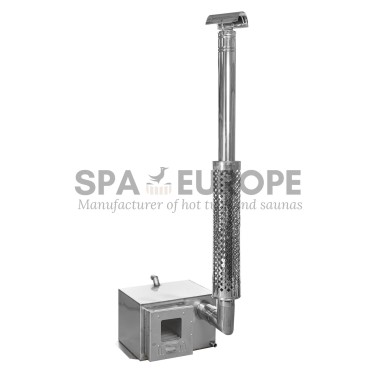 Gomito per stufa integrata, Ø 129 mm