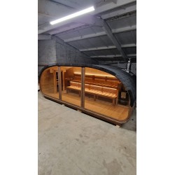 Sauna da esterno Hobi HB60 con stufa a legna
