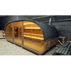 Sauna da esterno Hobi HB60 con stufa a legna