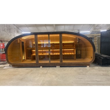 Sauna da esterno Hobi HB60 con stufa a legna