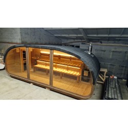 Sauna da esterno Hobi HB60 con stufa a legna