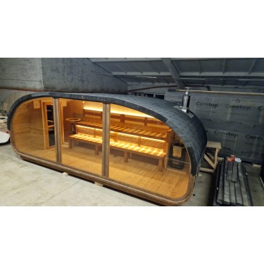 Sauna da esterno Hobi HB60 con stufa a legna