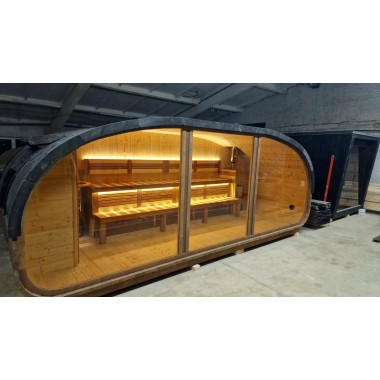 Sauna da esterno Hobi HB60 con stufa a legna