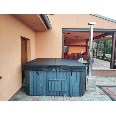 MONACO OUT - Hot tub with external stove